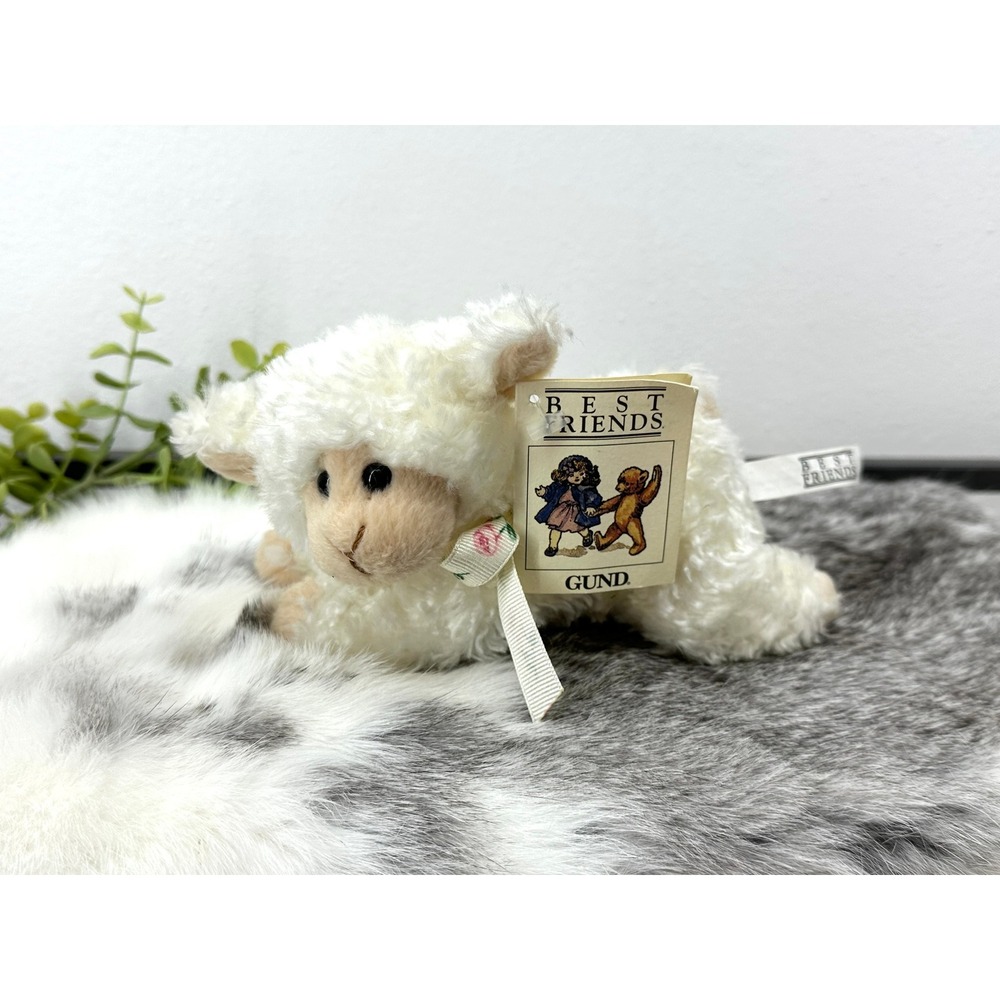 Vintage Best Friends by Gund‎ lamb sheep small 1990s giftware stuffed animal